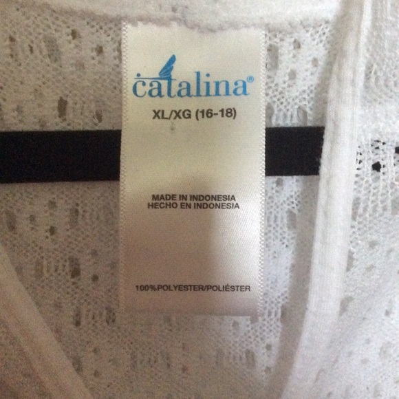 Catalina Open Weave Swim Coverup, Sz XL/XG - Picture 4 of 4